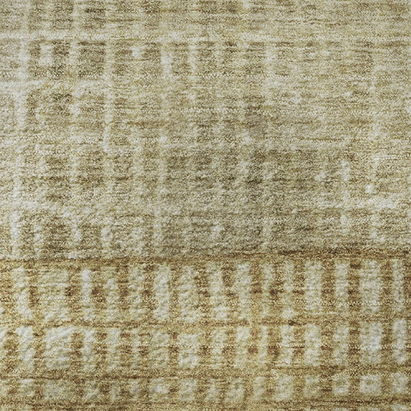 HomeRoots 10' Brown & Beige Geometric Washable Area Rug - UV Protected, Durable & Stain Resistant for Homes 705017