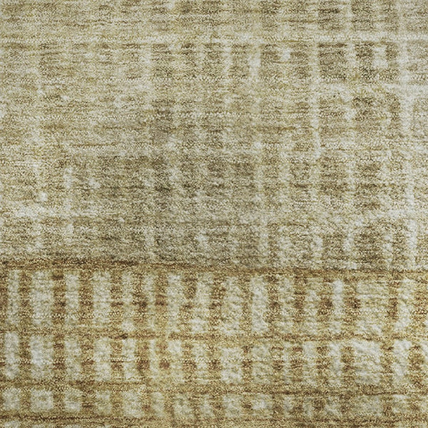 HomeRoots 10' Brown & Beige Geometric Washable Area Rug - UV Protected, Durable & Stain Resistant for Homes 705017