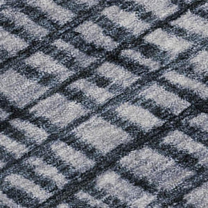 HomeRoots 8' X 10' Stylish Blue and Gray Geometric Area Rug – Washable, UV-Protected, Durable & Non-Slip! 705021