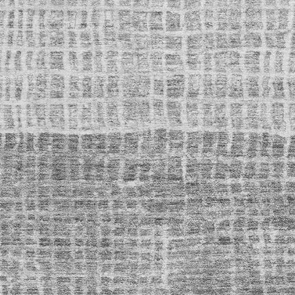 HomeRoots 8' X 10' Stylish Gray and Silver Geometric Washable Area Rug with UV Protection for Modern Homes 705033