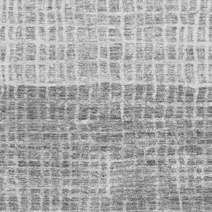 HomeRoots 9' X 12' Gray and Silver Geometric Area Rug - Washable, UV-Protected, Durable Design for Homes 705034