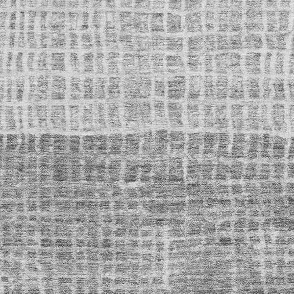 HomeRoots 10' Gray & Silver Geometric Washable Area Rug - UV Protected, Stain-Resistant & Modern Design 705035