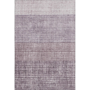 HomeRoots 9' X 12' Purple and Ivory Geometric Area Rug - Washable, Stain-Resistant, UV Protected for Versatile Spaces 705046