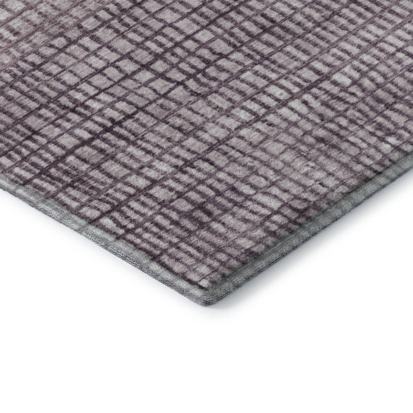 HomeRoots 9' X 12' Purple and Ivory Geometric Area Rug - Washable, Stain-Resistant, UV Protected for Versatile Spaces 705046