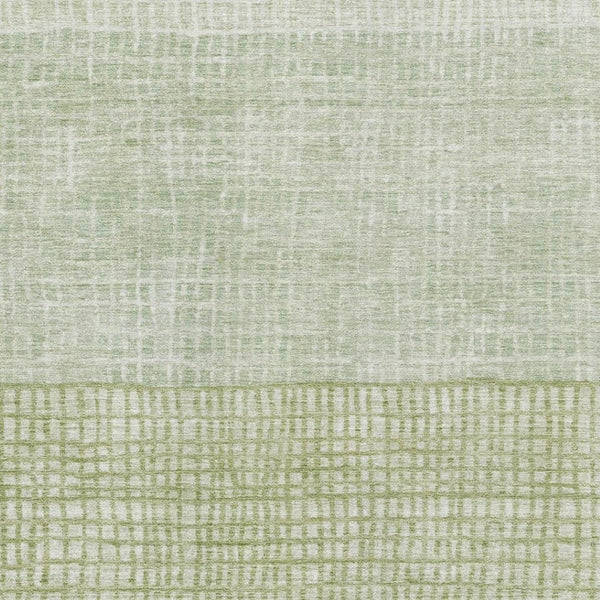 HomeRoots 8' X 10' Geometric Sage and Ivory Area Rug - Washable, UV Protected, Durable for Homes with Kids & Pets 705051
