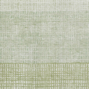 HomeRoots 10' X 14' Sage and Ivory Geometric Washable Area Rug - UV Protected, Stain-Resistant, Durable Design 705053