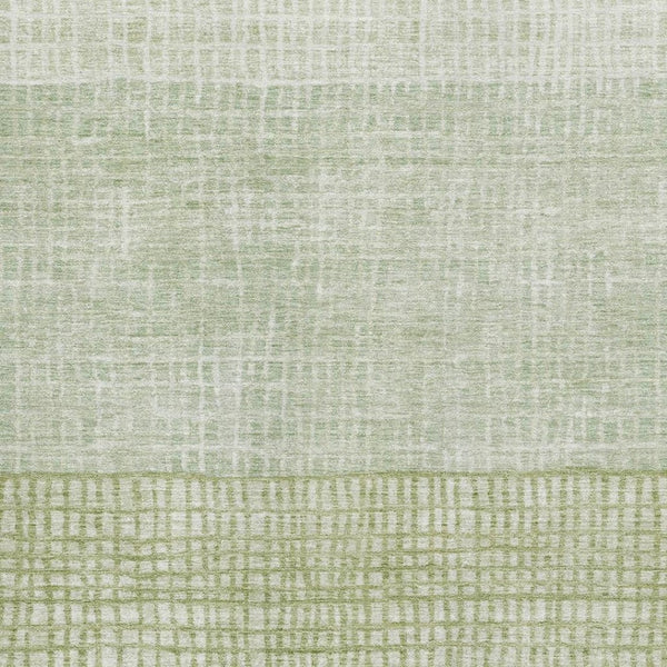 HomeRoots 10' X 14' Sage and Ivory Geometric Washable Area Rug - UV Protected, Stain-Resistant, Durable Design 705053