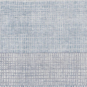 HomeRoots 10' Sky Blue and Ivory Geometric Area Rug – Durable, Washable, UV-Protected for Family-Friendly Spaces 705059