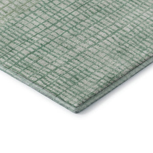 HomeRoots 5' X 8' Teal And Ivory Geometric Area Rug - Washable, Stain-Resistant, UV Protected for Homes 705061