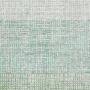 HomeRoots 9' X 12' Teal & Ivory Geometric Area Rug - Washable, Stain-Resistant, UV Protected for Kids & Pets 705064