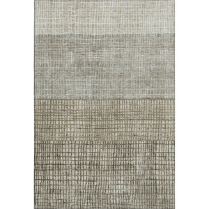HomeRoots 10' X 14' Taupe and Brown Geometric Area Rug - Stylish, Washable, UV-Protected for Any Space! 705071