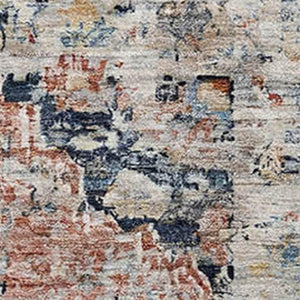 HomeRoots 9' X 12' Elegant Beige Floral Medallion Area Rug - Washable, UV Protected, Ideal for Busy Homes 705082