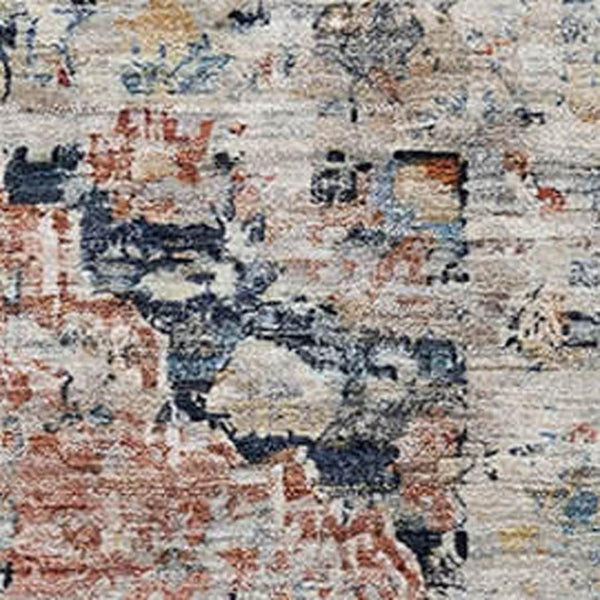 HomeRoots 9' X 12' Elegant Beige Floral Medallion Area Rug - Washable, UV Protected, Ideal for Busy Homes 705082