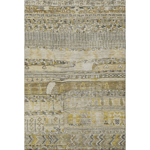 HomeRoots 9' X 12' Washable Striped Area Rug - Durable, UV-Protected, Stain-Resistant for Homes with Kids & Pets 705202