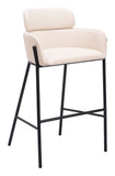 Bremor Barstool Beige 110174 Zuo Modern