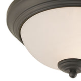 Huntington 11'' Wide 2-Light Flush Mount - Oil Rubbed Bronze 7052FM/10 Thomas