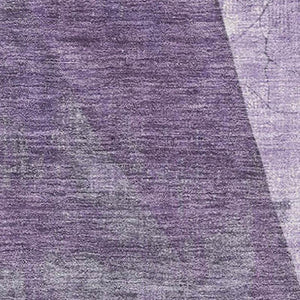 HomeRoots 9' X 12' Bold Purple and Ivory Abstract Geometric Area Rug – Washable, UV Protected, Stain Resistant 705352