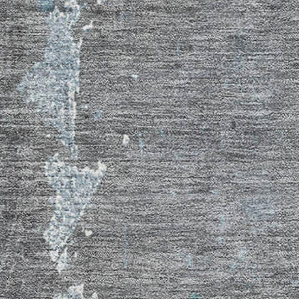 HomeRoots 10' X 14' Teal Gray & Ivory Abstract Area Rug - Washable, Stain-Resistant, UV Protected for Durability! 705377