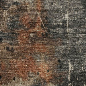 HomeRoots 8' X 10' Contemporary Taupe Gray & Beige Abstract Area Rug - Washable, Stain Resistant, UV Protected 705381