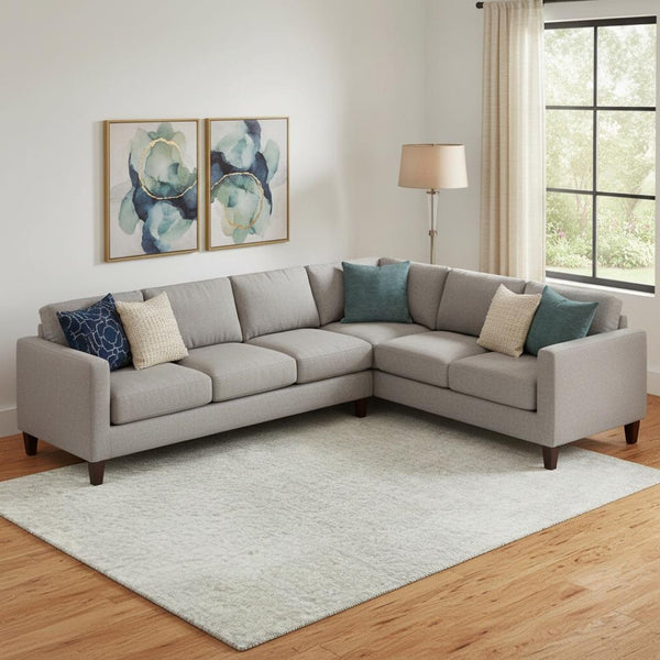 HomeRoots 9' X 12' Ivory & Beige Abstract Area Rug - Washable, UV Protected, Durable for Modern Living Spaces 705394