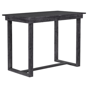 English Elm TOPMAX 82-inch Farmhouse Extendable Dining Set with Two 11" Removable Leaves, Upholstered Seats and Bench Gray N717S000230E