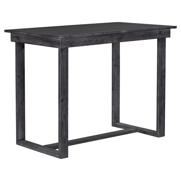 English Elm TOPMAX 82-inch Farmhouse Extendable Dining Set with Two 11" Removable Leaves, Upholstered Seats and Bench Gray N717S000230E