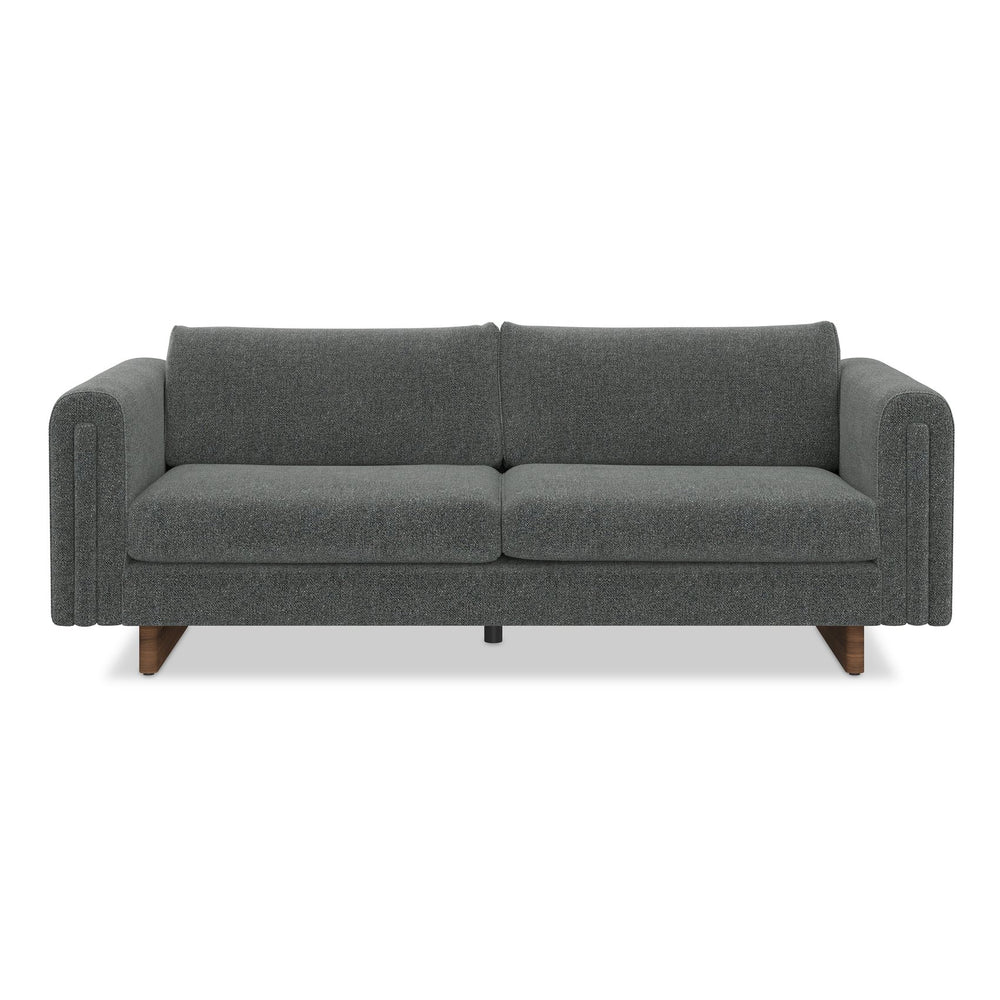 English Elm Jones 84 inch Sofa — Eco-Friendly Woven Upholstery, High-Density Foam, Durable Solid Wood Frame DARK GREY B136P364283
