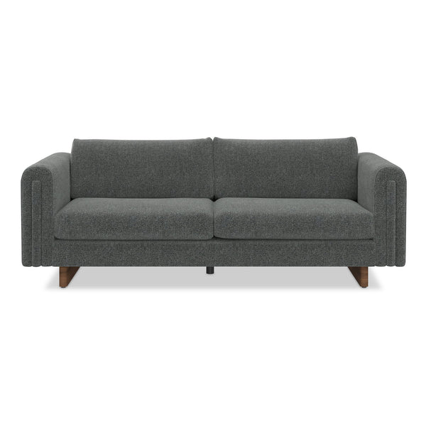 English Elm Jones 84 inch Sofa — Eco-Friendly Woven Upholstery, High-Density Foam, Durable Solid Wood Frame DARK GREY B136P364283