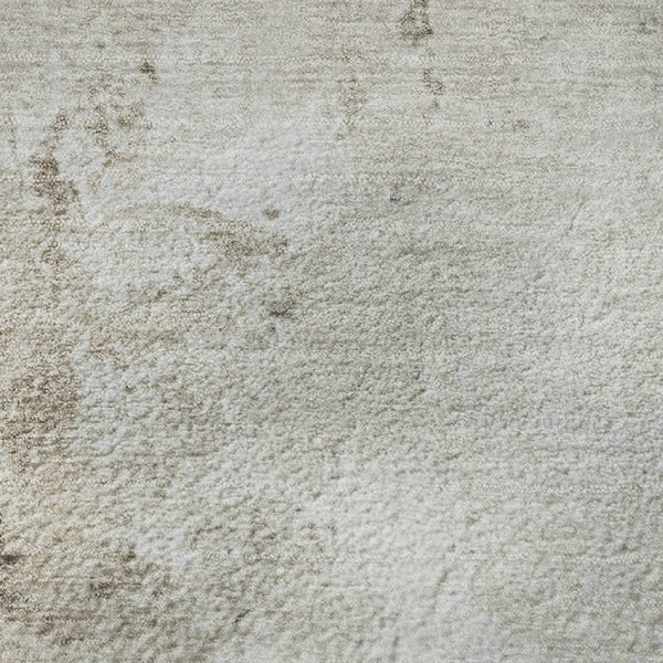 HomeRoots 8' X 10' Washable Beige and Ivory Abstract Area Rug with UV Protection for Modern Home Décor 705453