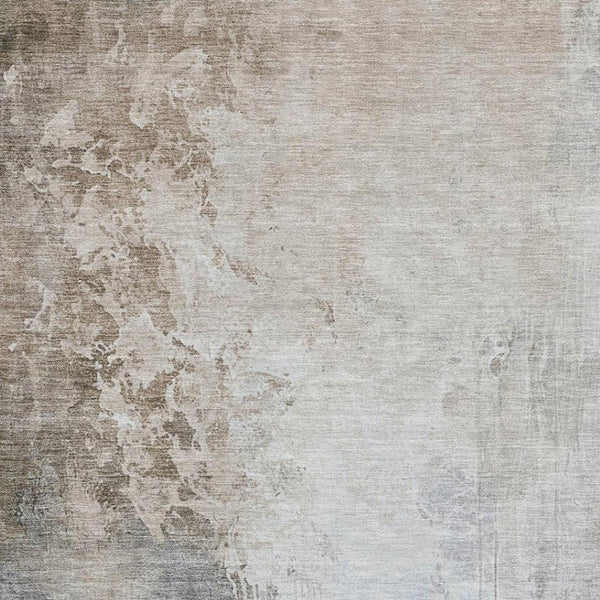 HomeRoots 8' X 10' Washable Beige and Ivory Abstract Area Rug with UV Protection for Modern Home Décor 705453