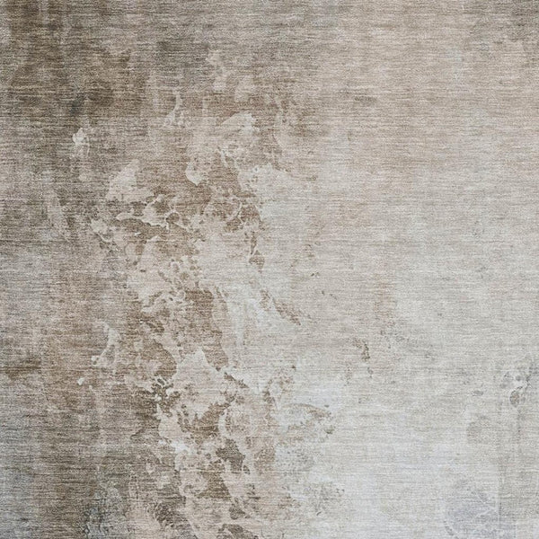 HomeRoots 9' X 12' Beige & Ivory Abstract Washable Area Rug - Durable, Stylish, UV-Protected for Homes 705454