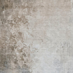 HomeRoots 10' X 14' Beige And Ivory Abstract Washable Area Rug - Durable, UV-Protected, Stylish & Easy Care! 705455
