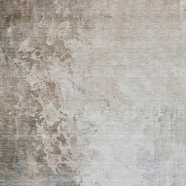 HomeRoots 10' X 14' Beige And Ivory Abstract Washable Area Rug - Durable, UV-Protected, Stylish & Easy Care! 705455