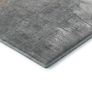 HomeRoots 9' X 12' Stylish Coral Beige Ivory Abstract Area Rug - Washable, UV Protected, Pet Friendly Design 705460
