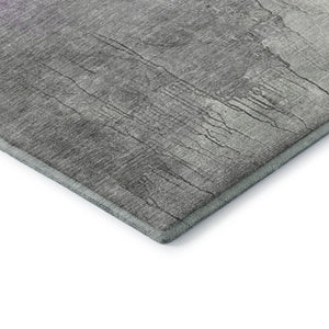 HomeRoots 8' X 10' Stylish Lavender & Ivory Abstract Washable Area Rug with UV Protection for Homes & Pets 705471