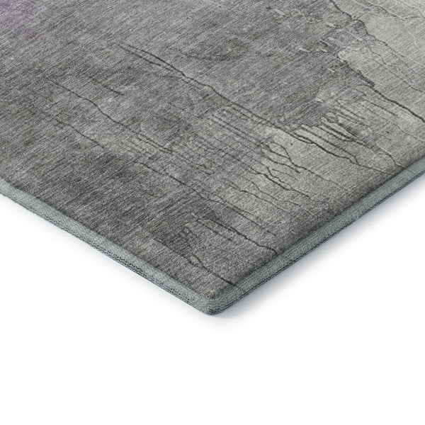 HomeRoots 8' X 10' Stylish Lavender & Ivory Abstract Washable Area Rug with UV Protection for Homes & Pets 705471
