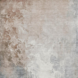 HomeRoots 5' X 8' Modern Abstract Washable Area Rug in Rust Gray Ivory with UV Protection & Stain Resistance 705475