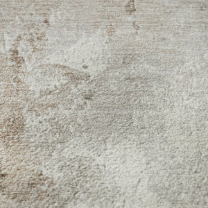 HomeRoots 9' X 12' Washable Abstract Area Rug in Rust, Gray & Ivory – Durable, Stain Resistant & UV Protected! 705478