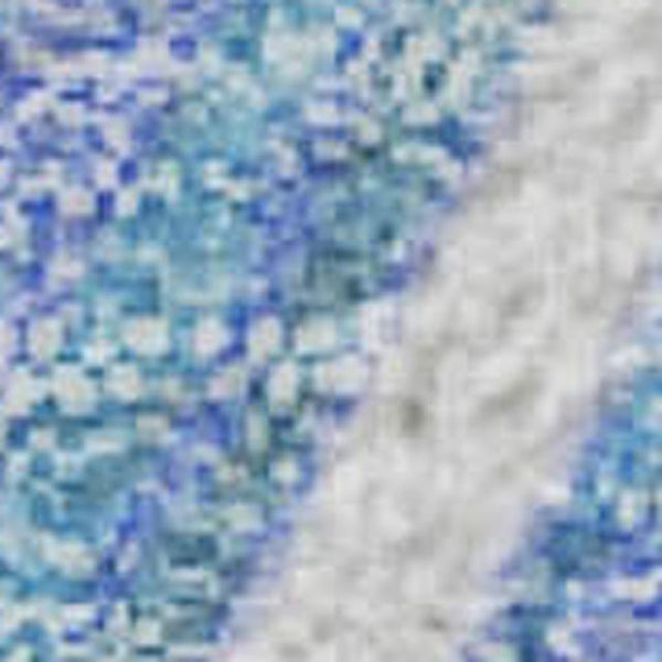 HomeRoots 5' X 8' Pale Aqua Blue & Ivory Abstract Area Rug – Washable, UV Protected, Modern Design for Homes 705511