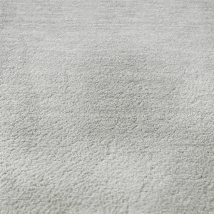 HomeRoots 8' Gray and Ivory Abstract Round Rug - Washable, UV-Protected, Non-Slip for Modern Living Spaces 705530