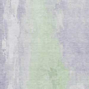HomeRoots 8' X 10' Abstract Lavender and Ivory Area Rug – UV Protected, Stain Resistant, Perfect for Family Homes 705537