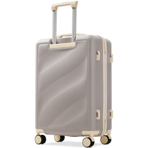 English Elm Luggage 3 Piece Hard Shell Abs Suitcase Set with Spinner Wheels and Tsa Lock Grayish Purple N730P304620V