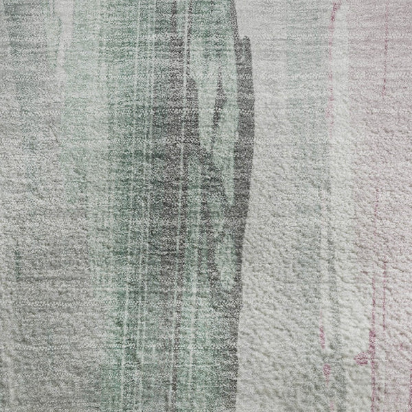 HomeRoots 10' X 14' Sage and Blush Abstract Washable Area Rug – Stylish, Durable, UV-Protected for Home Comfort 705575