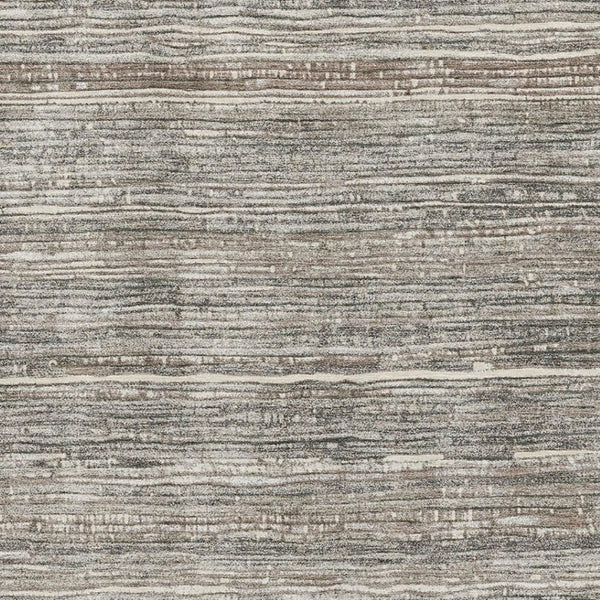 HomeRoots 8' X 10' Beige And Taupe Striped Washable Area Rug - Durable, UV-Protected, Perfect for Any Room! 705579