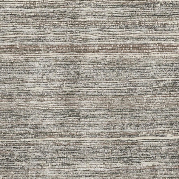 HomeRoots 9' X 12' Beige & Taupe Striped Washable Area Rug - Durable, UV-Protected & Perfect for Any Room 705580