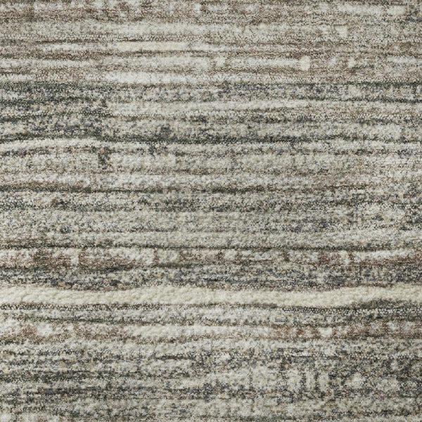 HomeRoots 10' X 14' Striped Beige and Taupe Area Rug – UV Protected, Stain-Resistant, Perfect for Kids and Pets! 705581