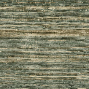 HomeRoots 10' X 14' Stylish Fern Green & Taupe Striped Area Rug with UV Protection - Durable & Washable! 705587