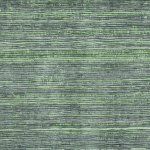 HomeRoots 8' X 10' Green and Gray Striped Washable Area Rug with UV Protection for Indoor and Outdoor Use 705591