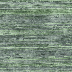 HomeRoots 9' X 12' Striped Green and Gray Area Rug - Washable, UV-Protected, Durable for Homes with Kids & Pets 705592