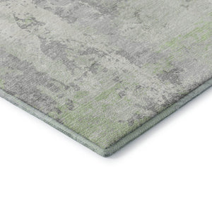 HomeRoots 10' Artichoke Green Abstract Washable Area Rug - UV Protected, Stain-Resistant, Perfect for Homes! 705629